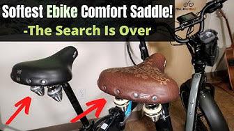 'Video thumbnail for Best COMFORT SADDLE for Electric Bikes - and How To Install Them'